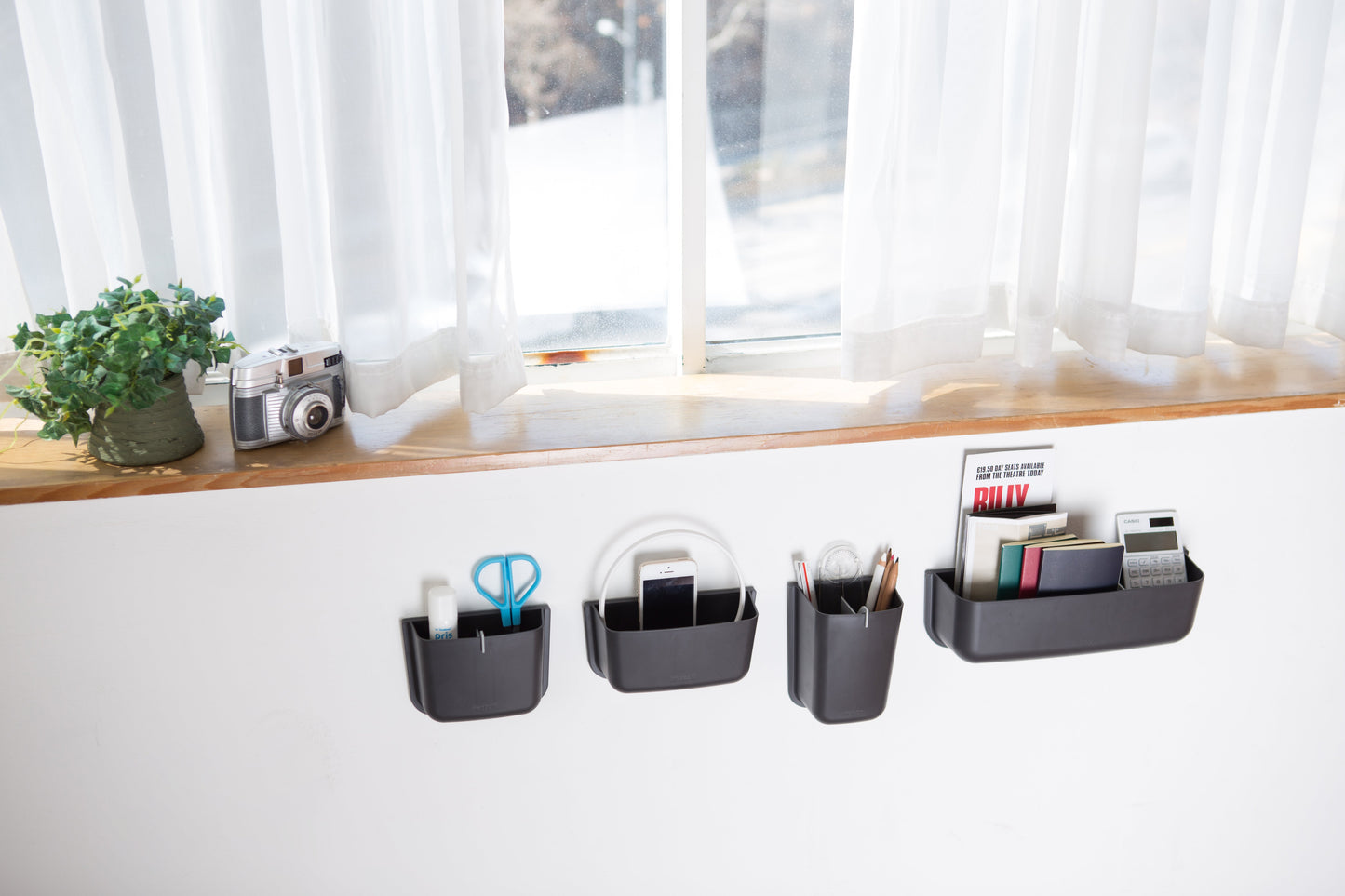 Litem | Wall Mounted | Organizer |  Dark Grey | Myroom | For Office  Home & Kitchen