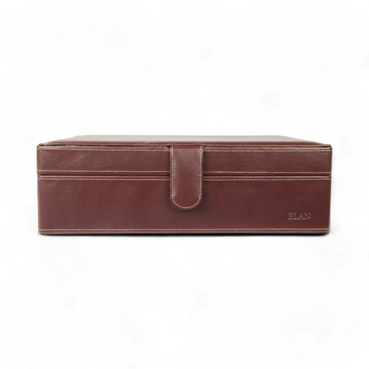 Elan 10 Watch Case Brown - PU Foam (Non Leather)
