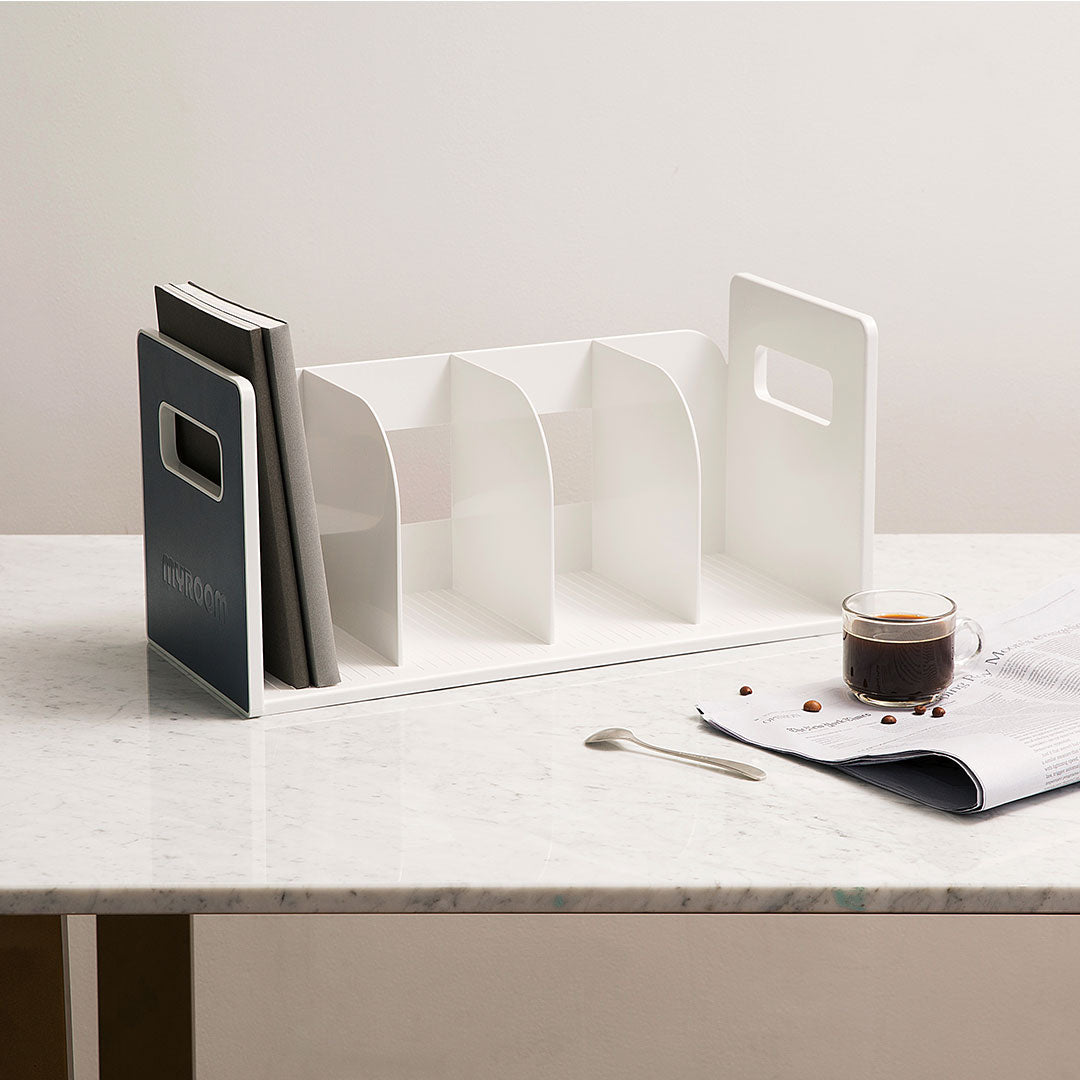 Litem Book Rack with 4 Compartments My Room - Cool Grey