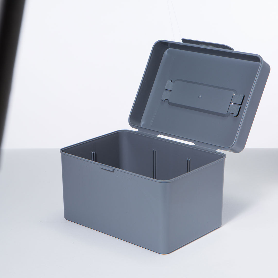 Litem My Cube Multi Utility Storage Box with Lid - White