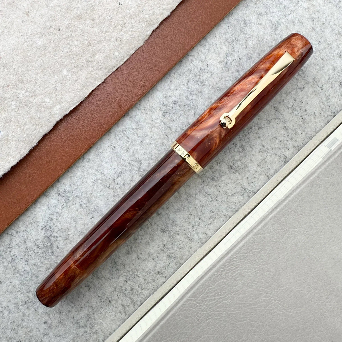 Penlux Concerto Amber Fountain Pen