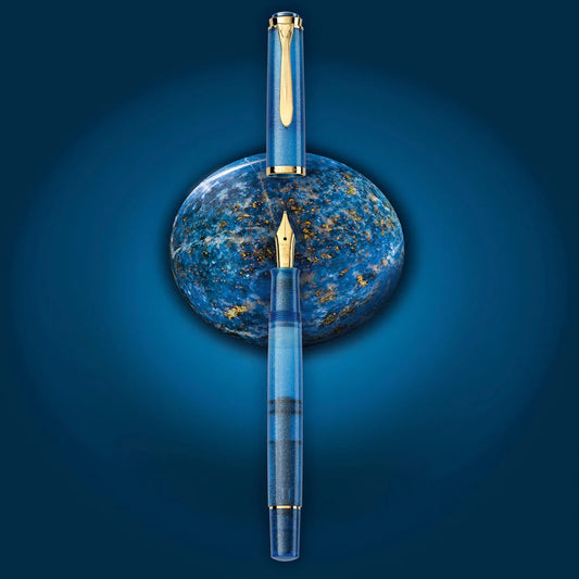 Pelikan Classic M200 Golden Lapis Fountain Pen (Special Edition)