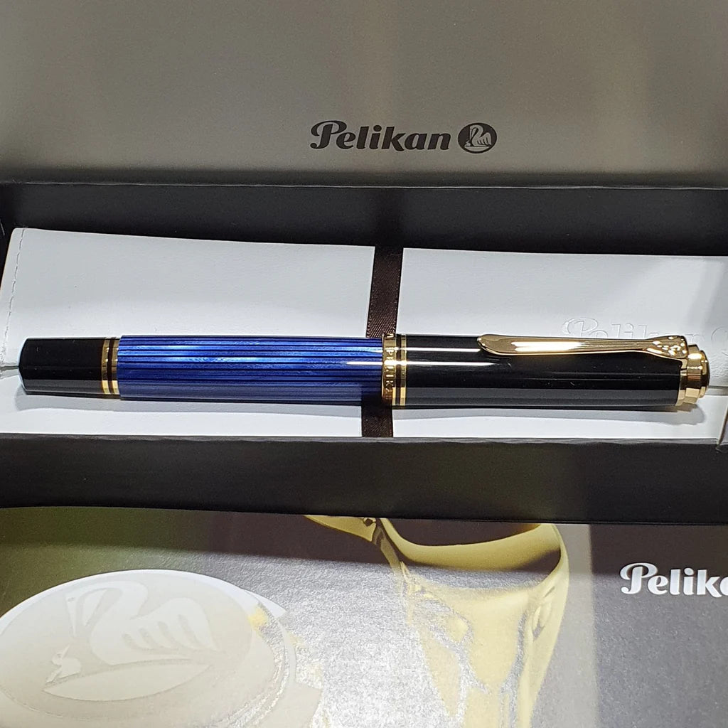 Pelikan Souveran M800 Black Blue Fountain Pen