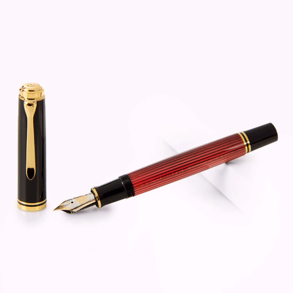 Pelikan Souveran M800 Black Red Fountain Pen