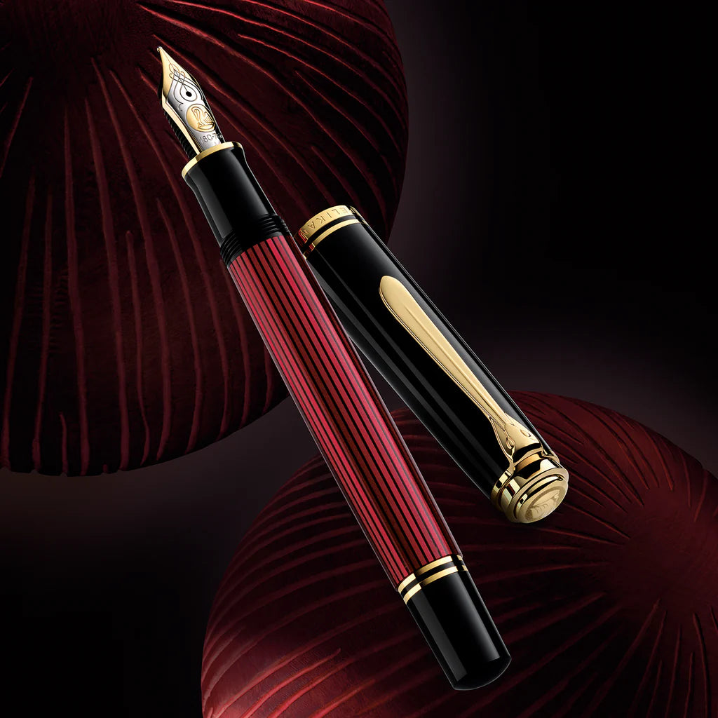 Pelikan Souveran M800 Black Red Fountain Pen