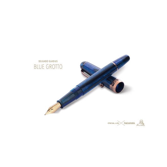 Penlux Masterpiece Delgado Gladius Blue Grotto Fountain Pen