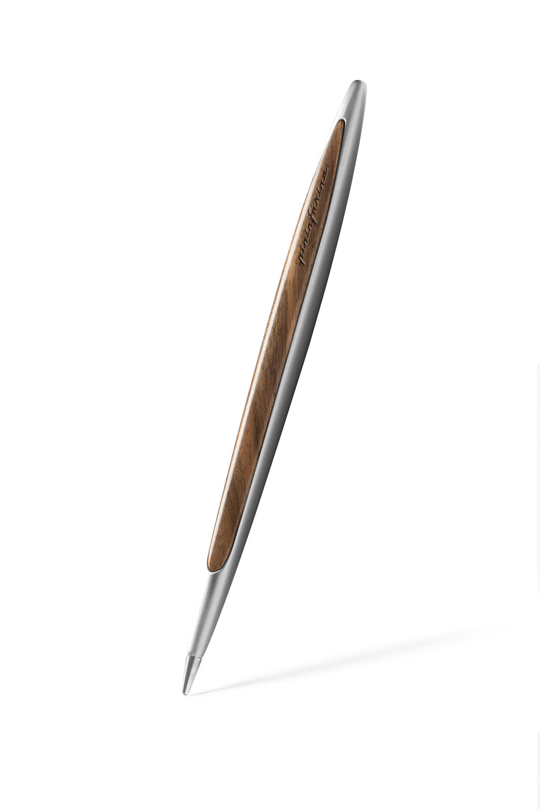 Pininfarina | Cambiano | Aluminium | Classic  Ethergraf metal alloy tip | Solid Wood Desk Stand