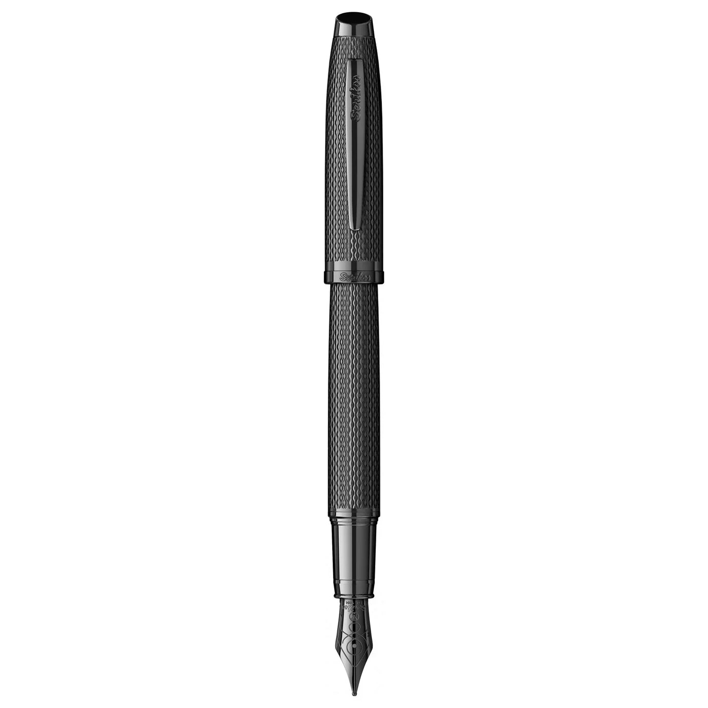 Scrikss Oscar 390 Medium Nib Fountain Pen - Matt Black