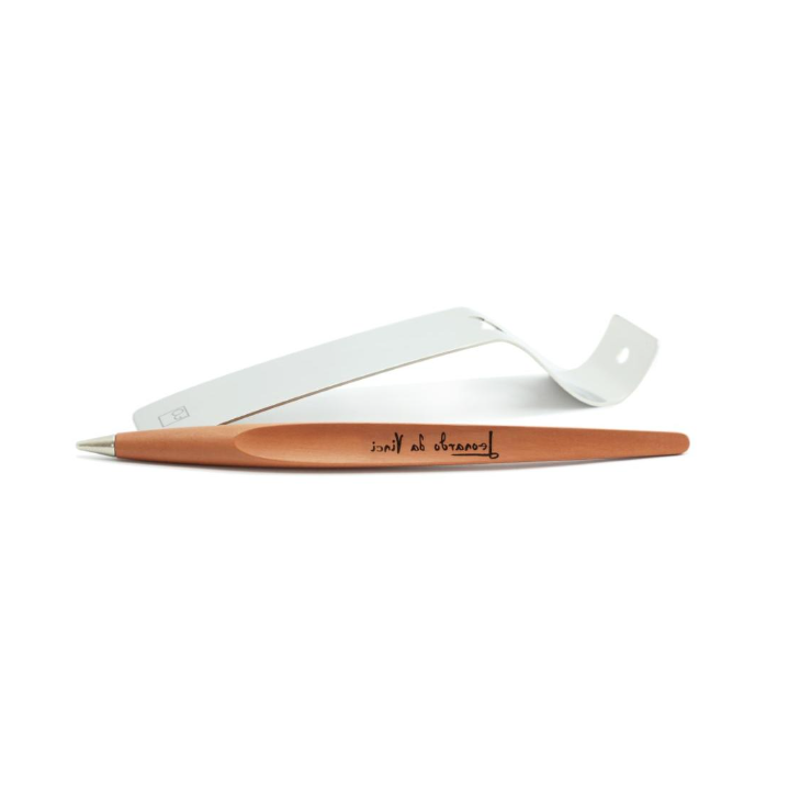 Pininfarina | Forever Piuma | Leonardo 500th Limited Edition | Pear Wood | Ethergraf® Metal Tip and Stainless Steel Base