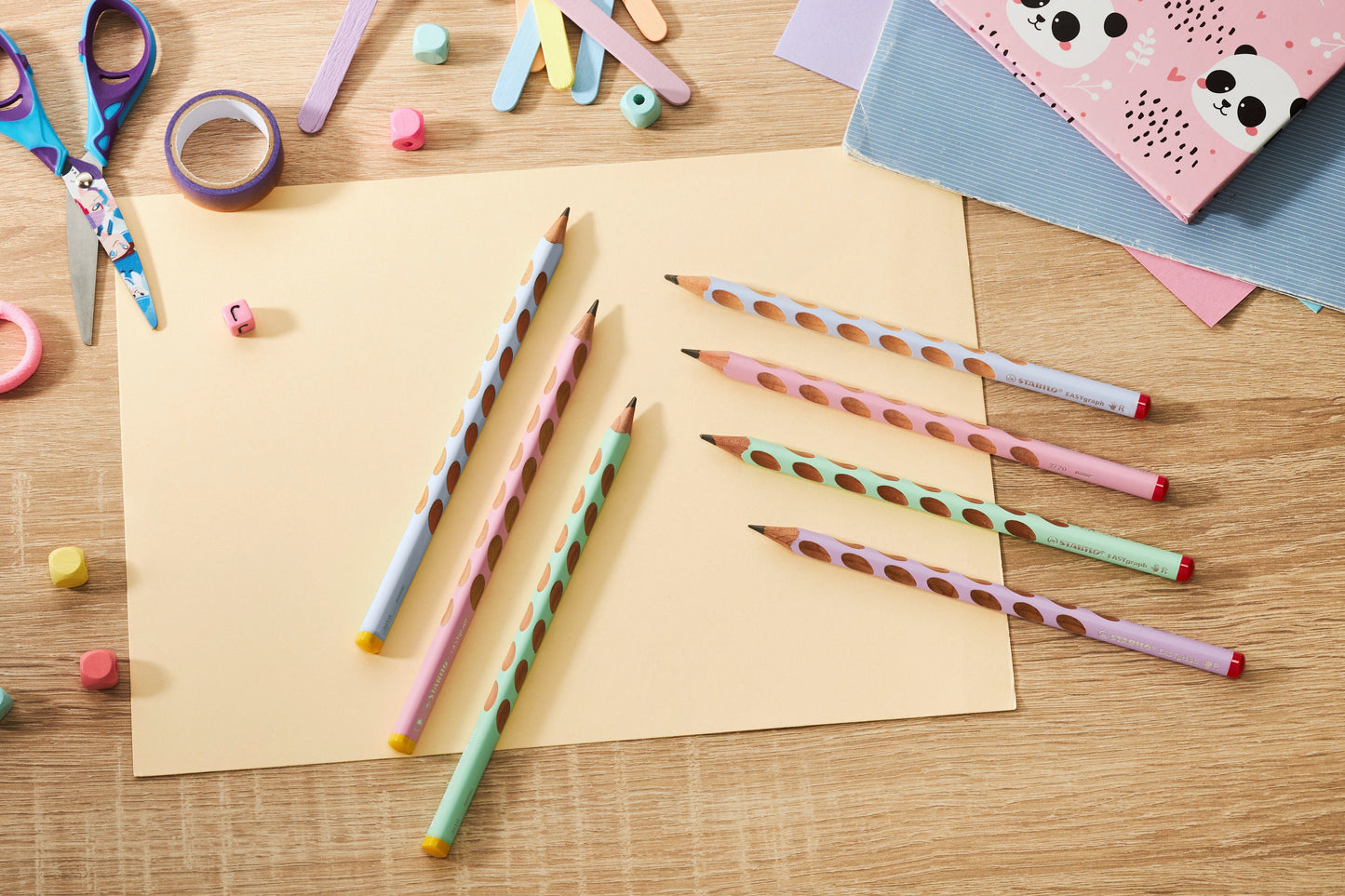 Stabilo Easygraph Pencil Pastel Hb Green Right Handed - Pack Of 2