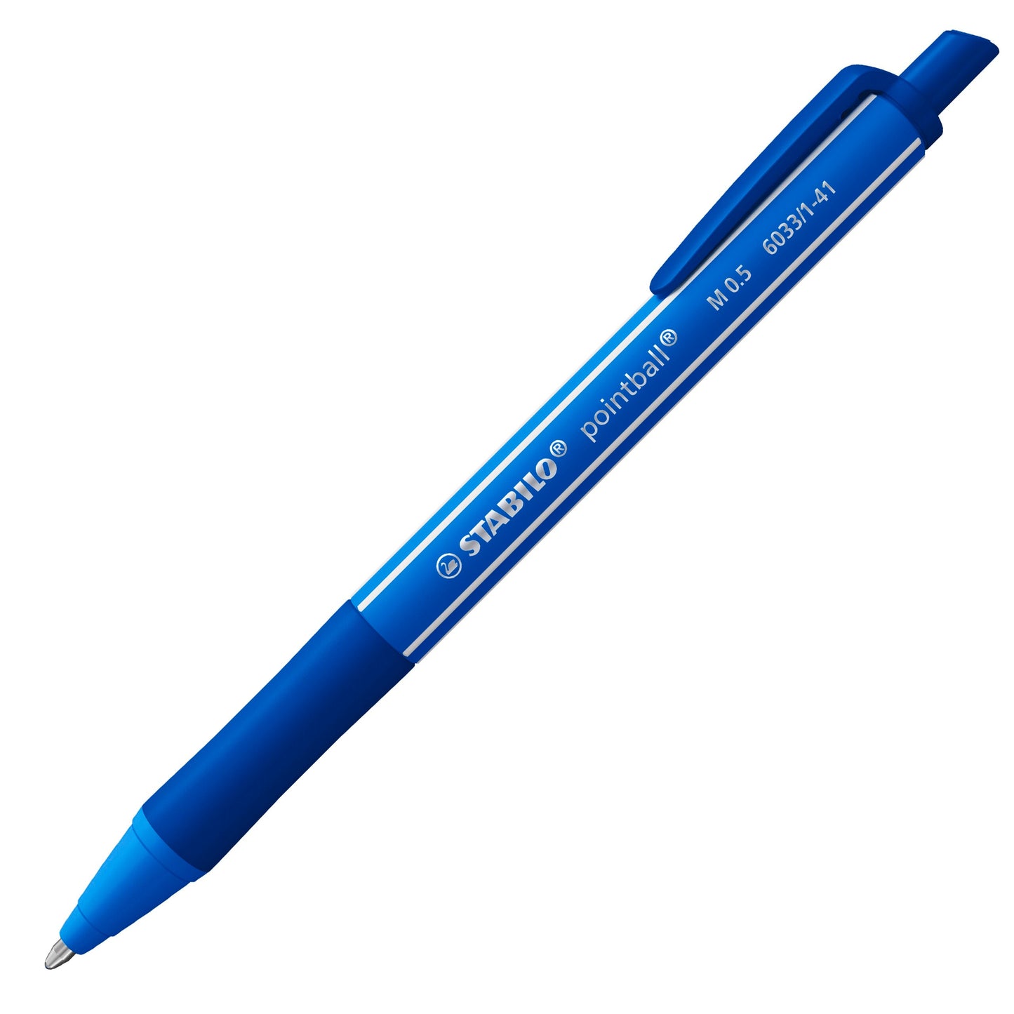 Stabilo Pointball Colorful Ultramarine Blue Ballpoint Pen - Pack Of 10