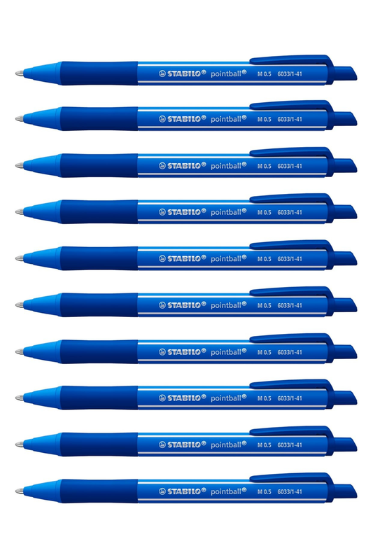 Stabilo Pointball Colorful Ultramarine Blue Ballpoint Pen 
