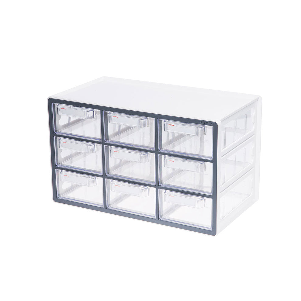 Sysmax Storage Sysmax | Multi Utility Storage Box | 9 Drawers | Organizer | Grey | Up ...