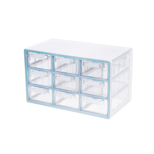 Sysmax | Multi Utility  Storage Box | 9 Drawers | Organizer | Mint | Up System | For Office & Home