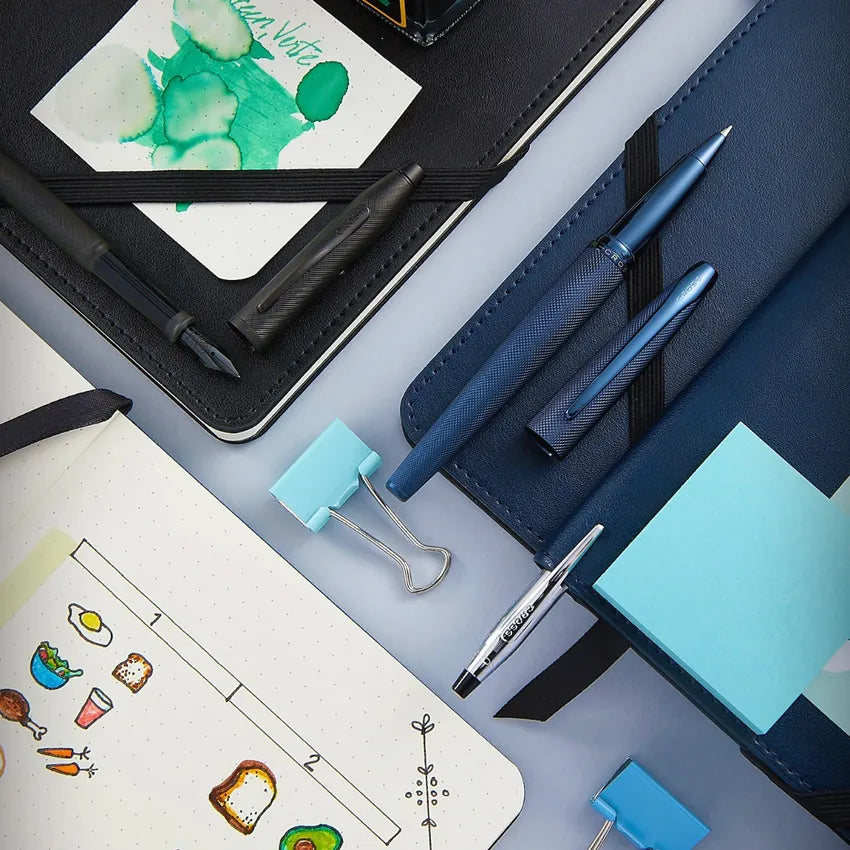 Cross ATX Brushed Blue Roller Pen