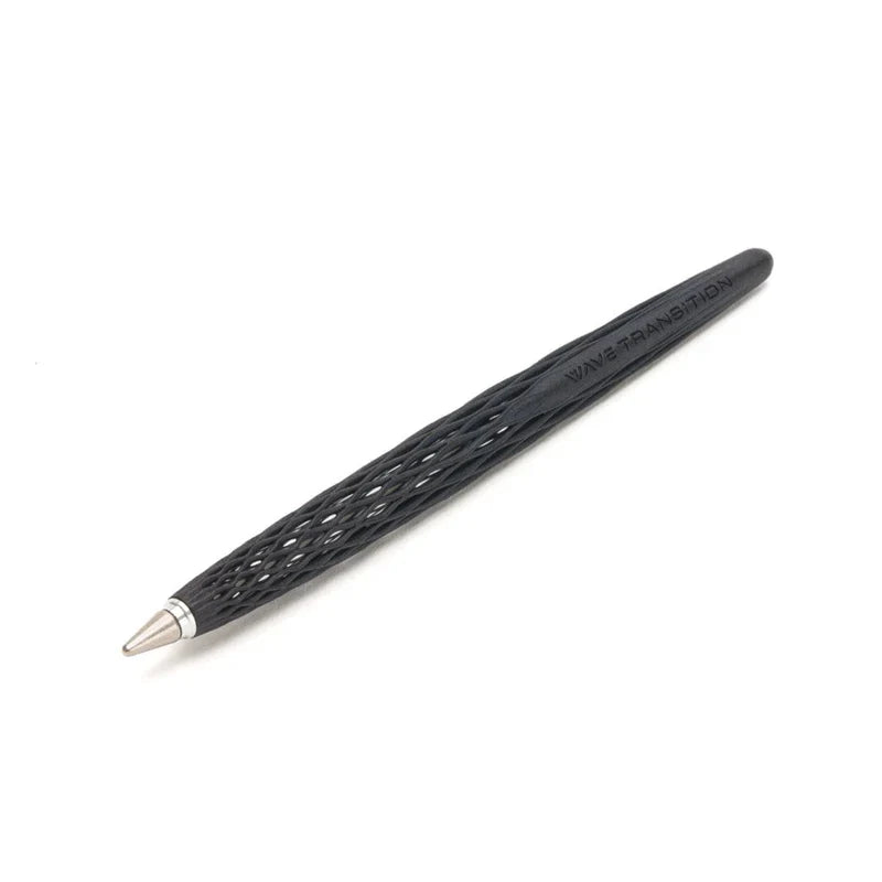Pininfarina Forever Wave Ethergraf Pencil with Maple Wood Base – Black