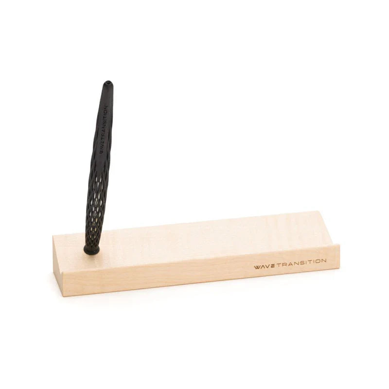 Pininfarina Forever Wave Ethergraf Pencil with Maple Wood Base – Black
