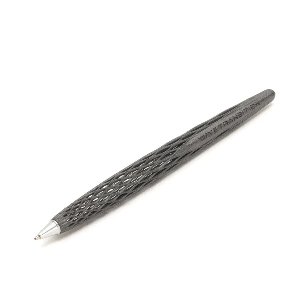 Pininfarina Forever Wave Ballpoint Pen with Maple Wood Base – Black