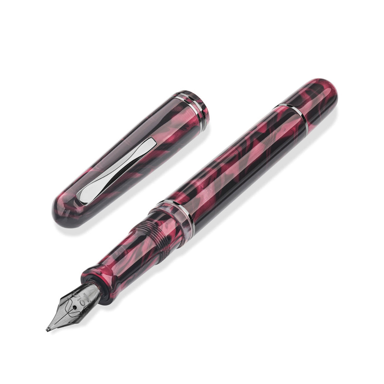 GIOIA | Metis Fountain Pen | Amaranto | Ruthenium Trims