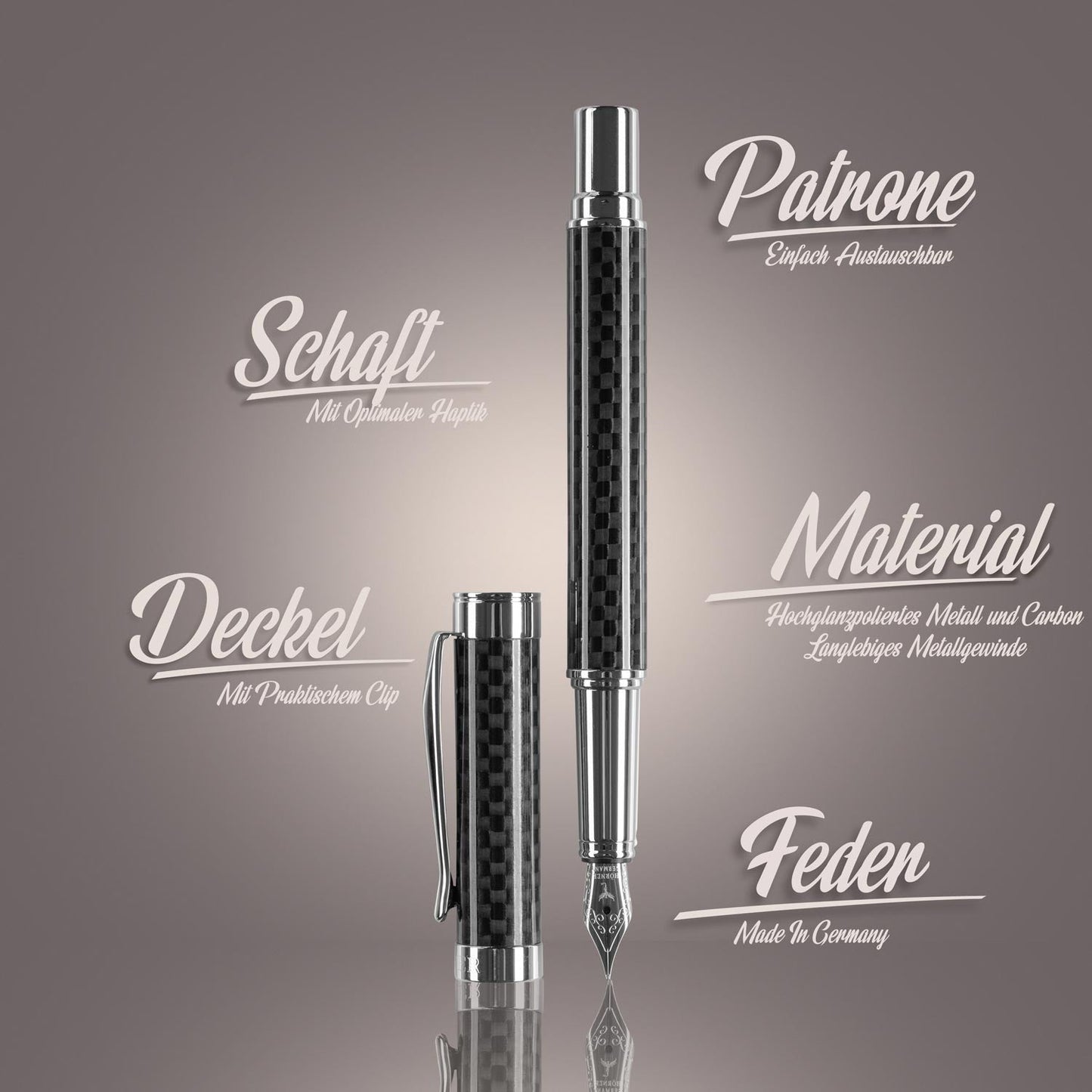 Horner | One | Fountain Pen | Carbon - penpencilink