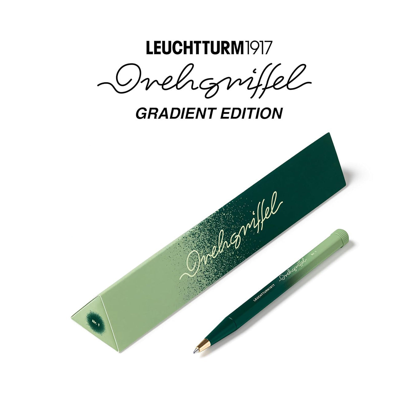 LEUCHTTURM1917 | Gradient Edition | Ball Point Pen | Black Ink | Drehgriffel No. 1 | Forest Green/Sage