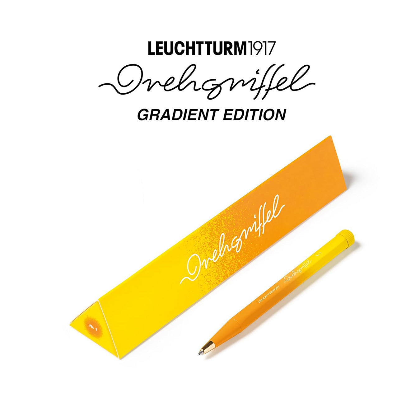 LEUCHTTURM1917 | Gradient Edition | Ball Point Pen | Black Ink | Drehgriffel No. 1 | Rising Sun/Lemon