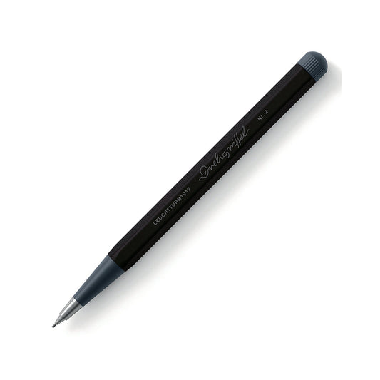 LEUCHTTURM1917 0.7mm Mechanical Clutch Pencil | Graphite HB Lead | Drehgriffel No. 2 | Black| Twist Mechanism