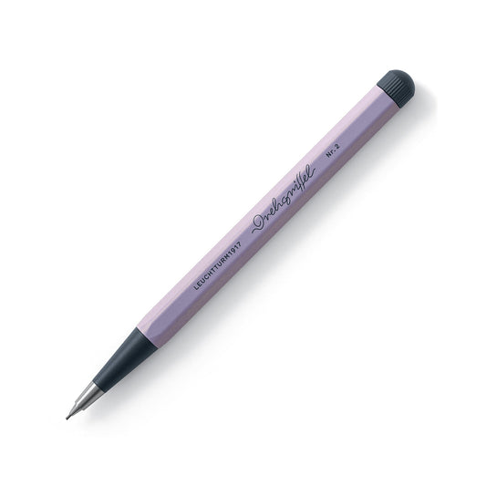 LEUCHTTURM1917 0.7mm Mechanical Clutch Pencil | Graphite HB Lead | Drehgriffel No. 2 | Lilac | Twist Mechanism