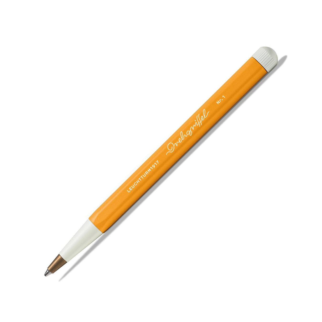 LEUCHTTURM1917 Ball Point Pen with Royal Blue Ink | Drehgriffel No. 1 | Rising Sun Orange | Twist Mechanism
