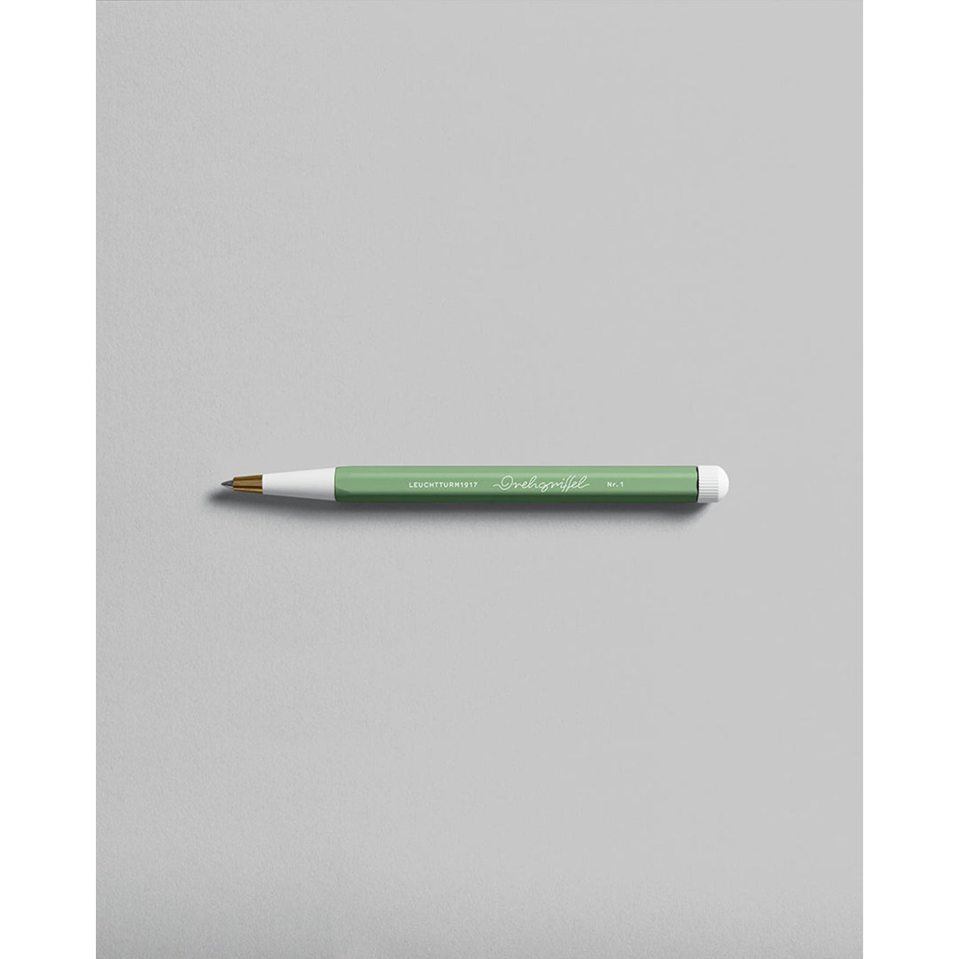 LEUCHTTURM1917 Ball Point Pen with Royal Blue Ink | Drehgriffel No. 1 | Sage Green | Twist Mechanism