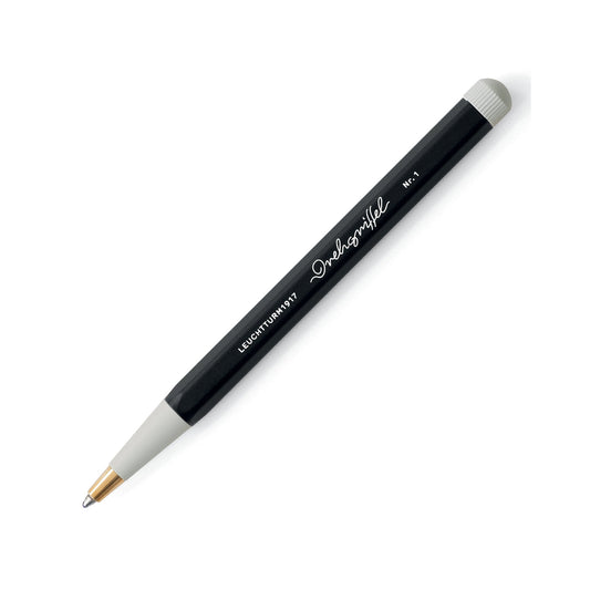 LEUCHTTURM1917 Gel Pen with Document Proof Black Ink | Drehgriffel No. 1 | Black | Twist Mechanism