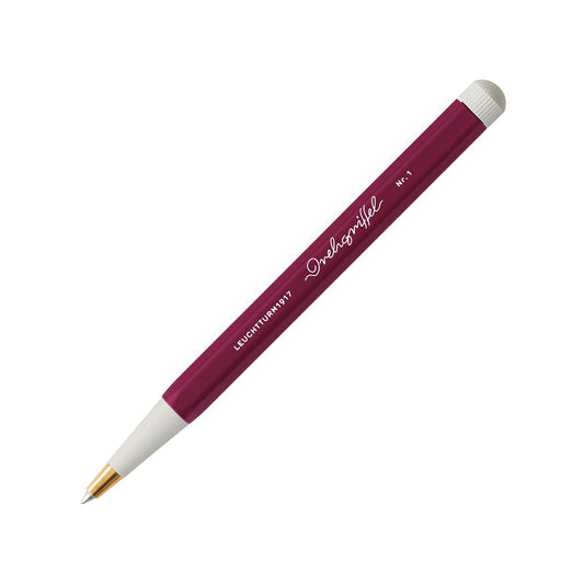 LEUCHTTURM1917 Gel Pen with Document Proof Black Ink | Drehgriffel No. 1 |Port Red| Twist Mechanism
