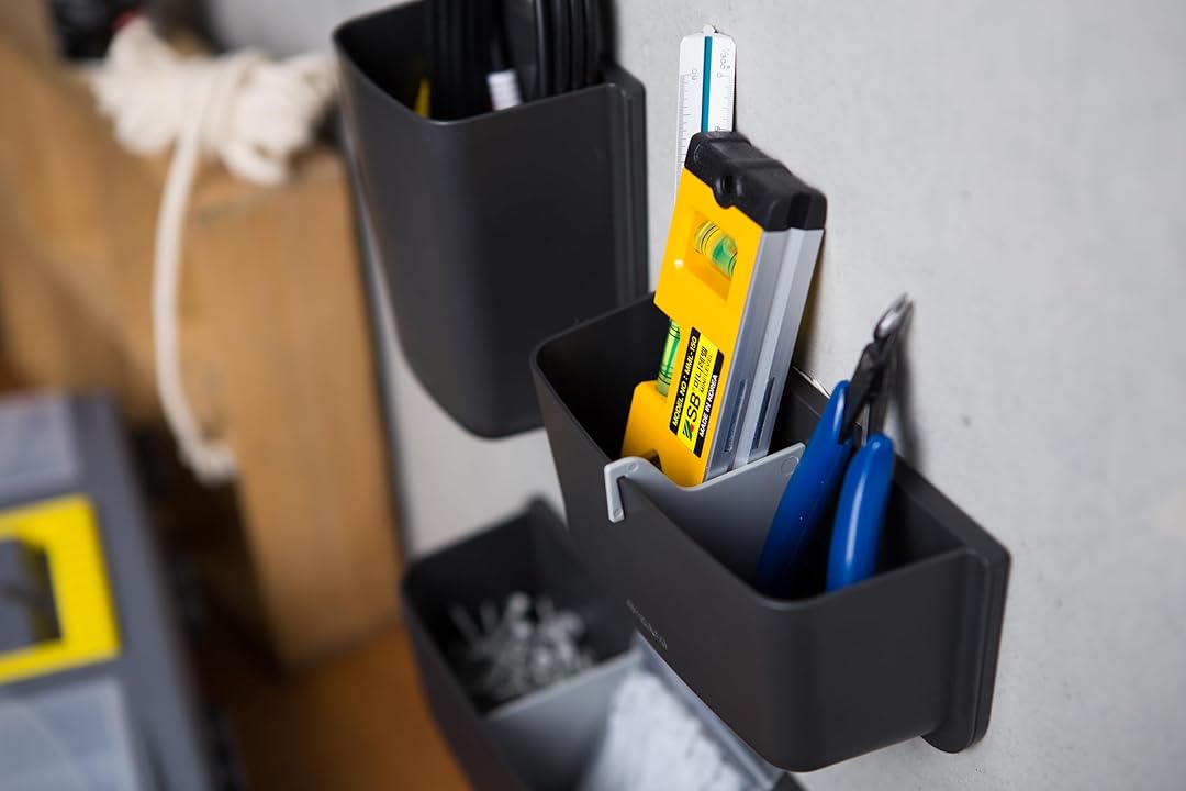 Litem | Wall Mounted | Organizer |  Dark Grey | Myroom | For Office  Home & Kitchen