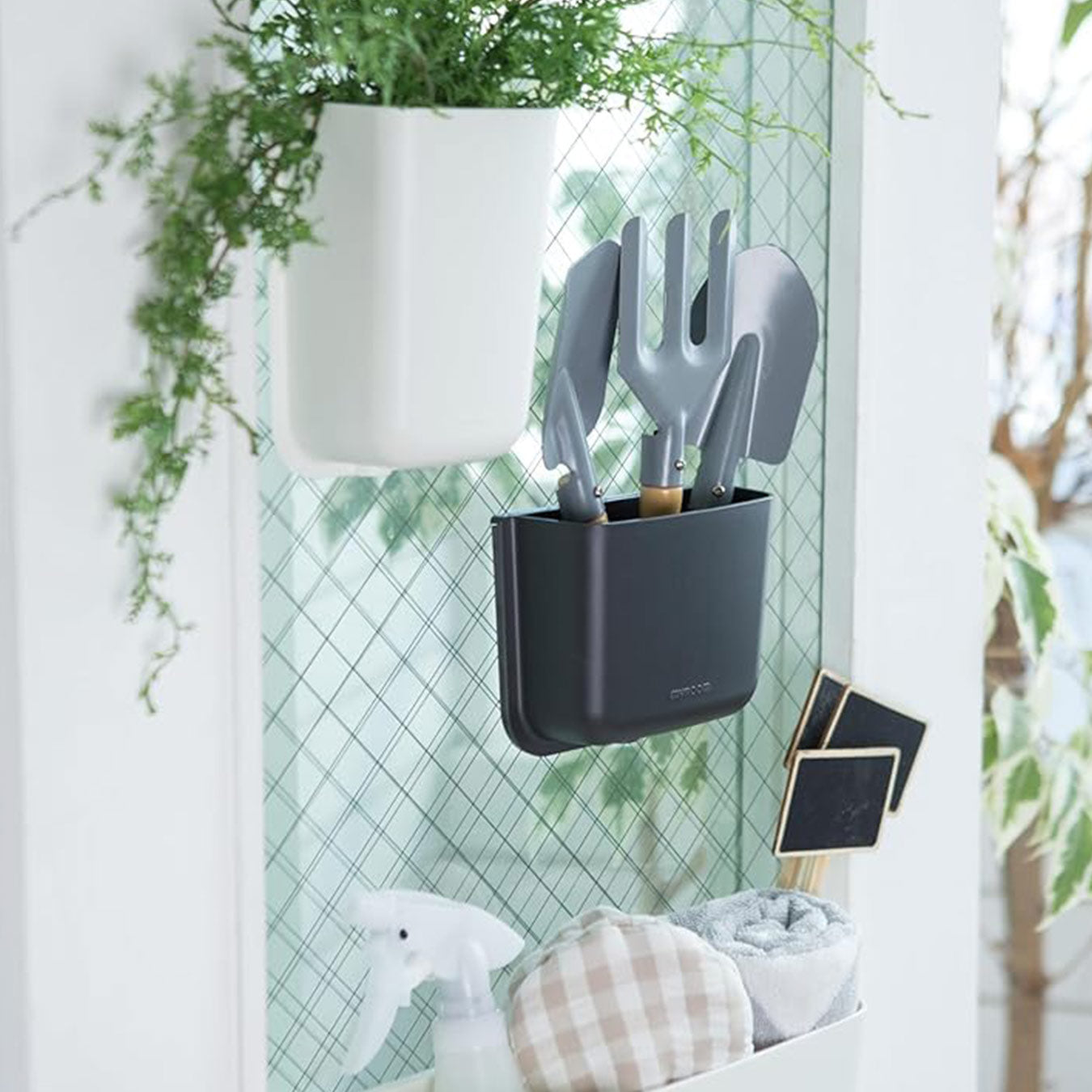 Litem | Wall Mounted | Organizer |  Dark Grey | Myroom | For Office  Home & Kitchen