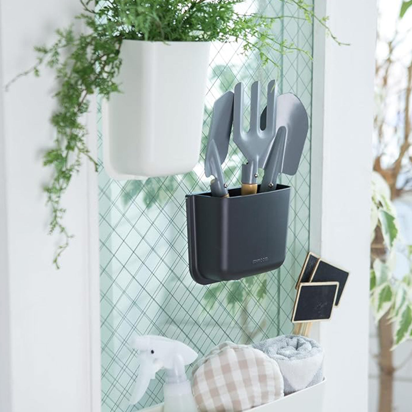 Litem | Wall Mounted | Organizer |  Dark Grey | Myroom | For Office  Home & Kitchen