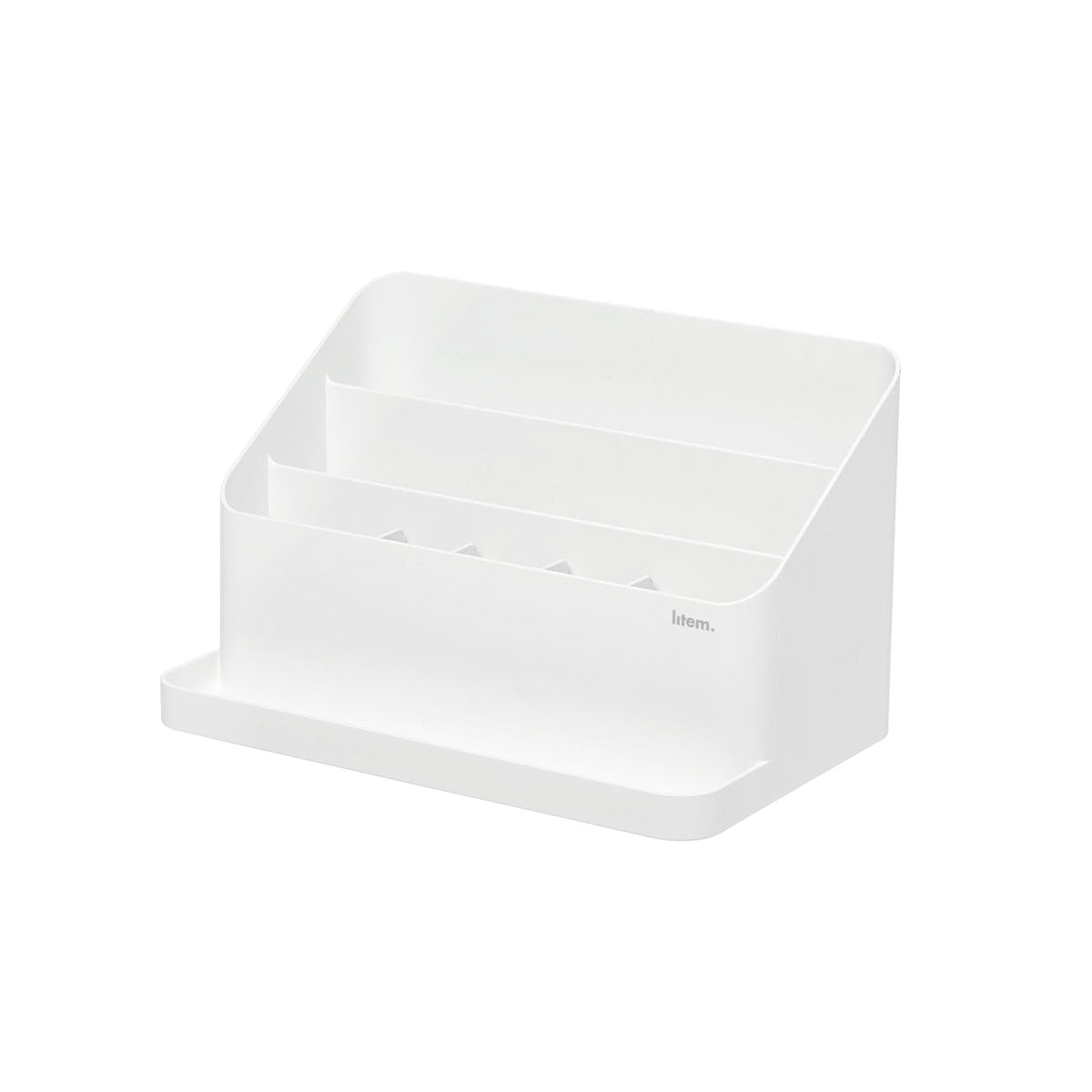 Litem Desk Organizer with Adjustable Compartments Desktop Holder - White
