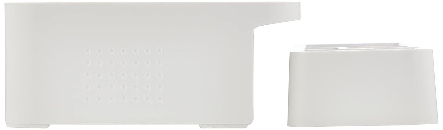 LITEM Desktop Monitor & Computer Stand with Organizer – White - penpencilink