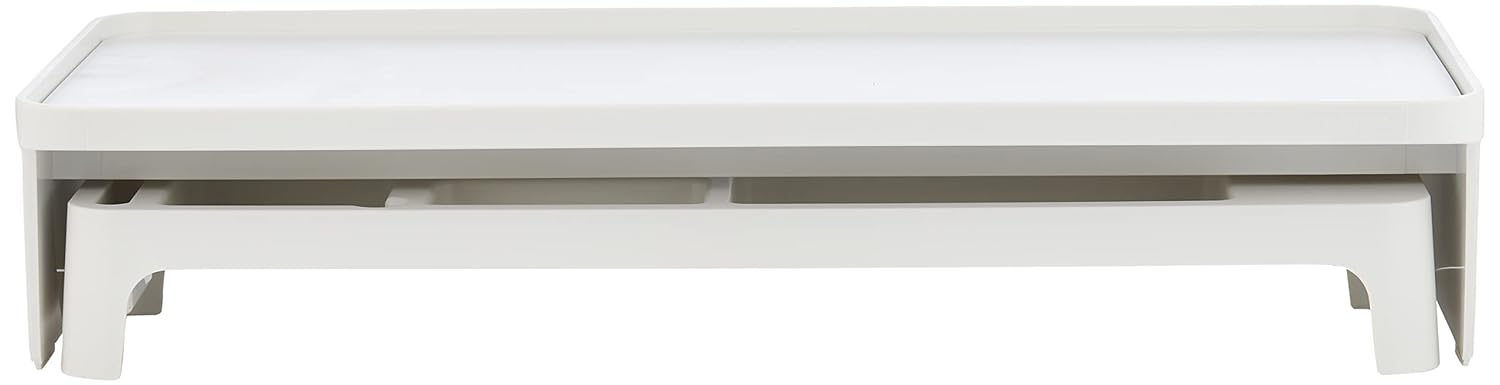 LITEM Desktop Monitor & Computer Stand with Organizer – White - penpencilink