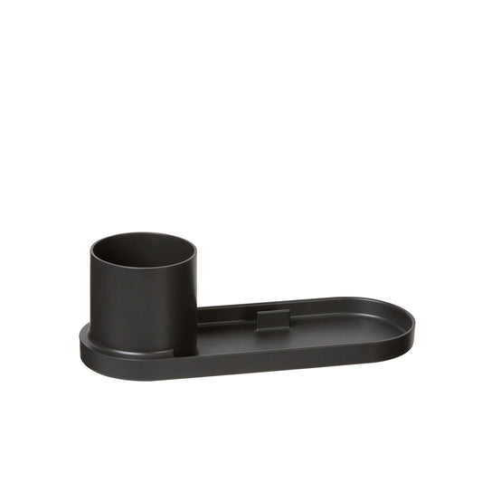 Litem | Pen Stand with Tray | Organizer | Dark Grey| Holder Tray