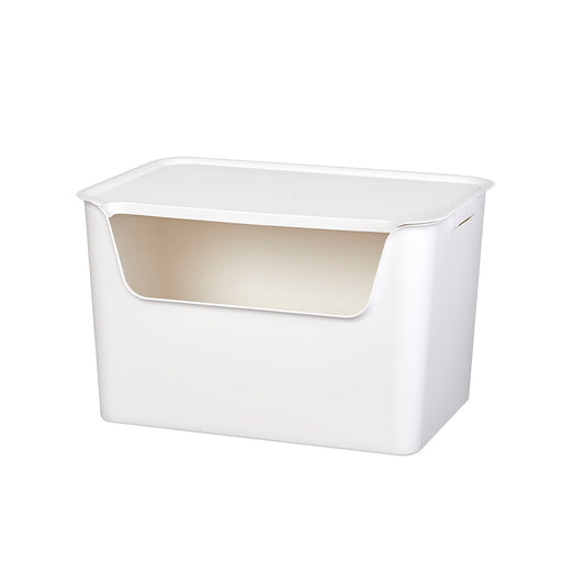 Litem | Multi Utility Storage  Box |Organizer  | 18 liters | Ivory | Living Box | For Office Home & Kitchen