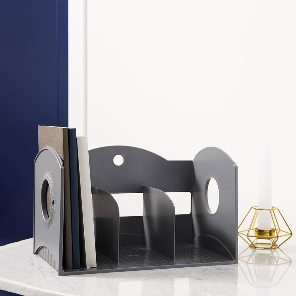 Litem Multi Book Shelf 3 Tiers - Grey