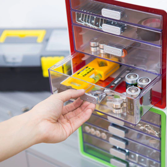 Sysmax | Multi Utility Mini Cabinet | 5 Drawers |Organizer | Green |For Office & Home