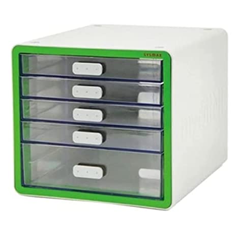 Sysmax | Multi Utility Mini Cabinet | 5 Drawers |Organizer | Green |For Office & Home