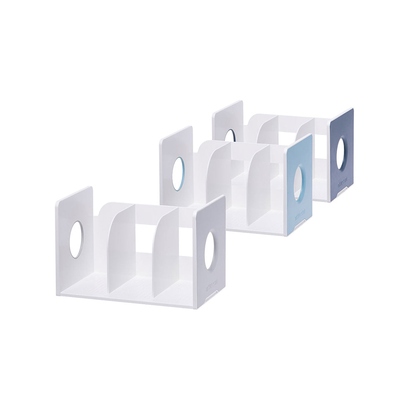 Litem | Book Rack with  3 Compartments | Organiser | Navy | My Room