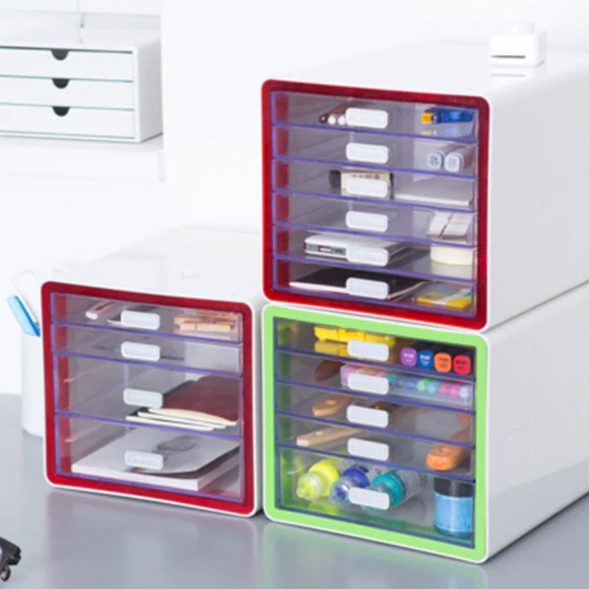 Litem My Room Multi Utility Storage Cabinet 6 Drawers - Red