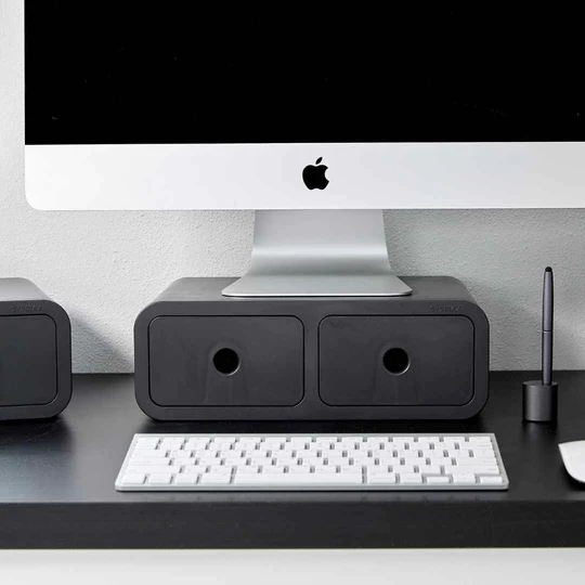 Sysmax | Storage Box | Monitor Stand | Dark Grey | For Office & Home | Olio Box