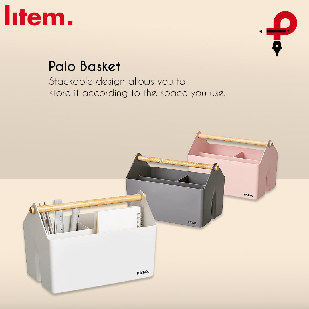 Litem Palo Multi Utility Storage Basket - Grey