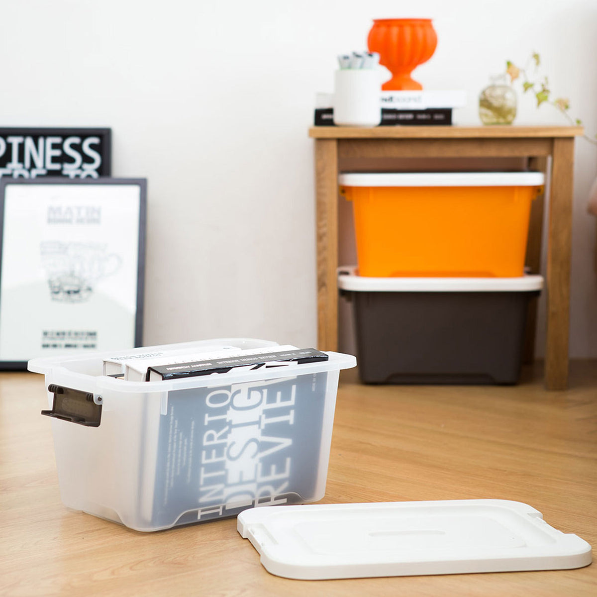 Litem Living Box Multi Utility Storage Box 17L - Orange