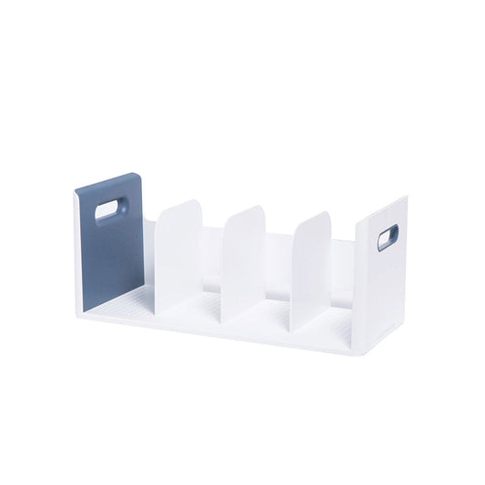 Litem | Book Rack | 4 Compartments | Organizer| Navy |Roomax