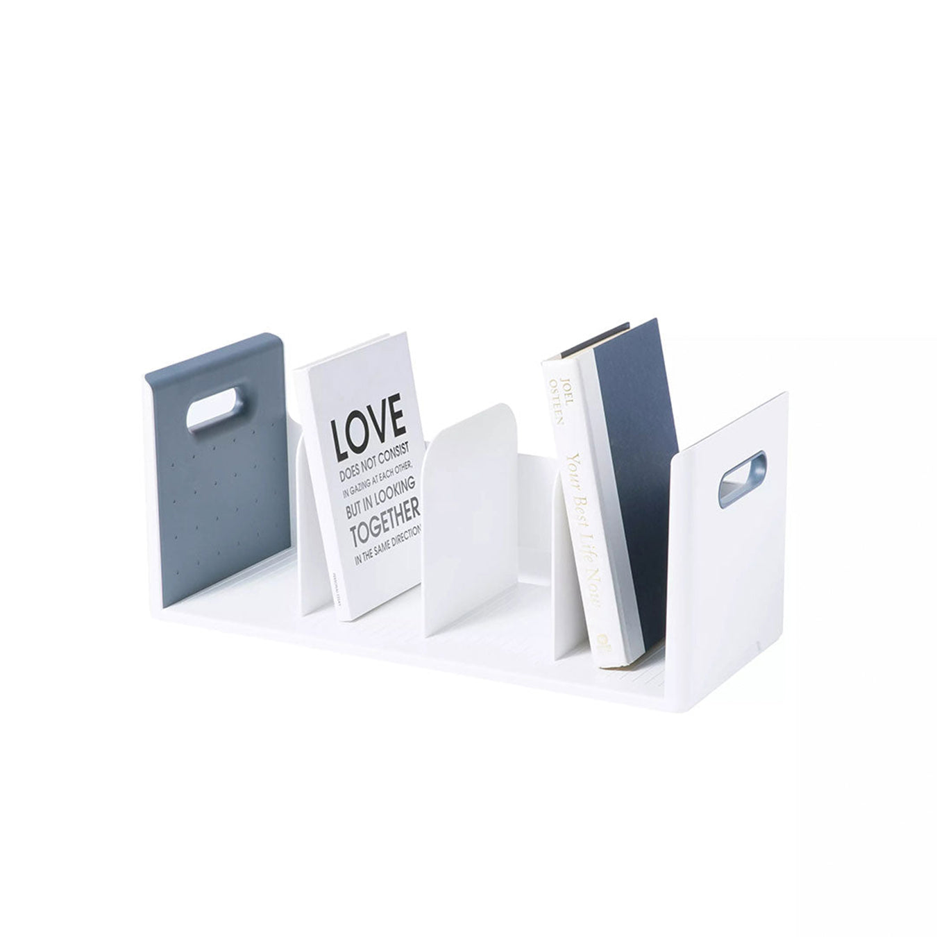 Litem | Book Rack | 4 Compartments | Organizer| Navy |Roomax